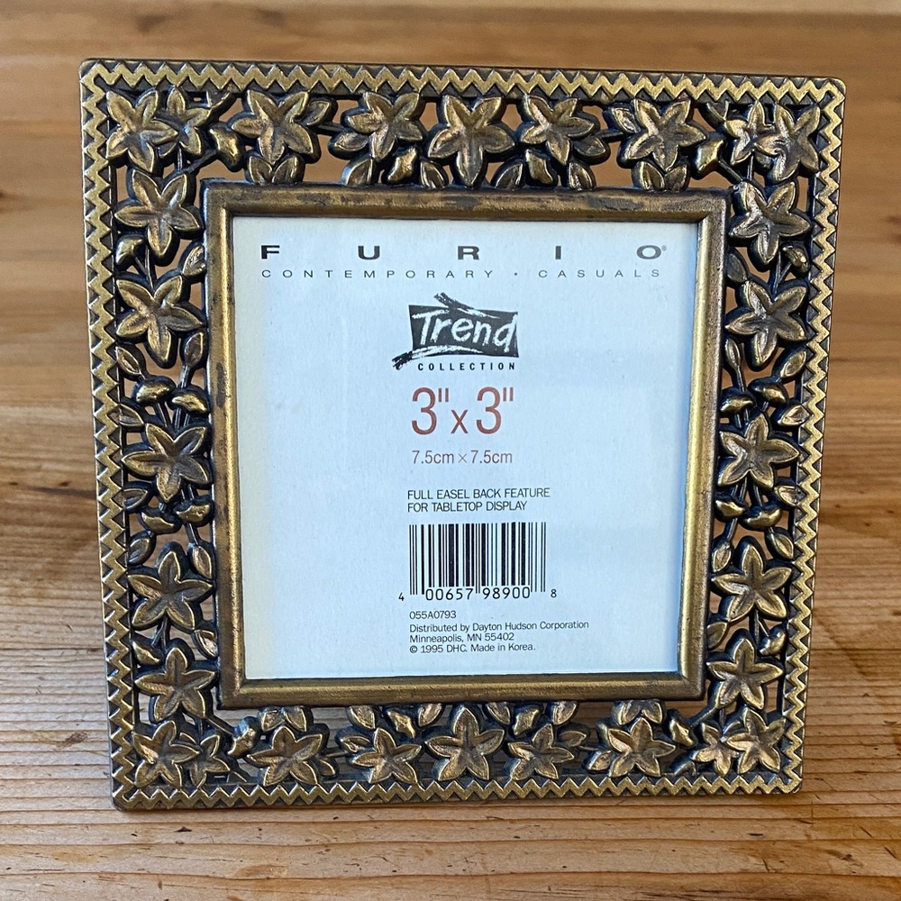 Furio Gold Floral Picture Frame